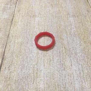 QALO Red Geo Stackable Ring